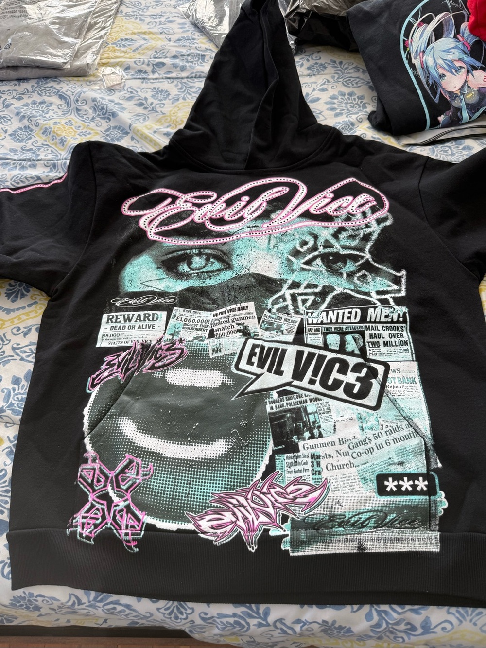 Evil Vice We See It All Everyone Has A Vice Black Hoodie